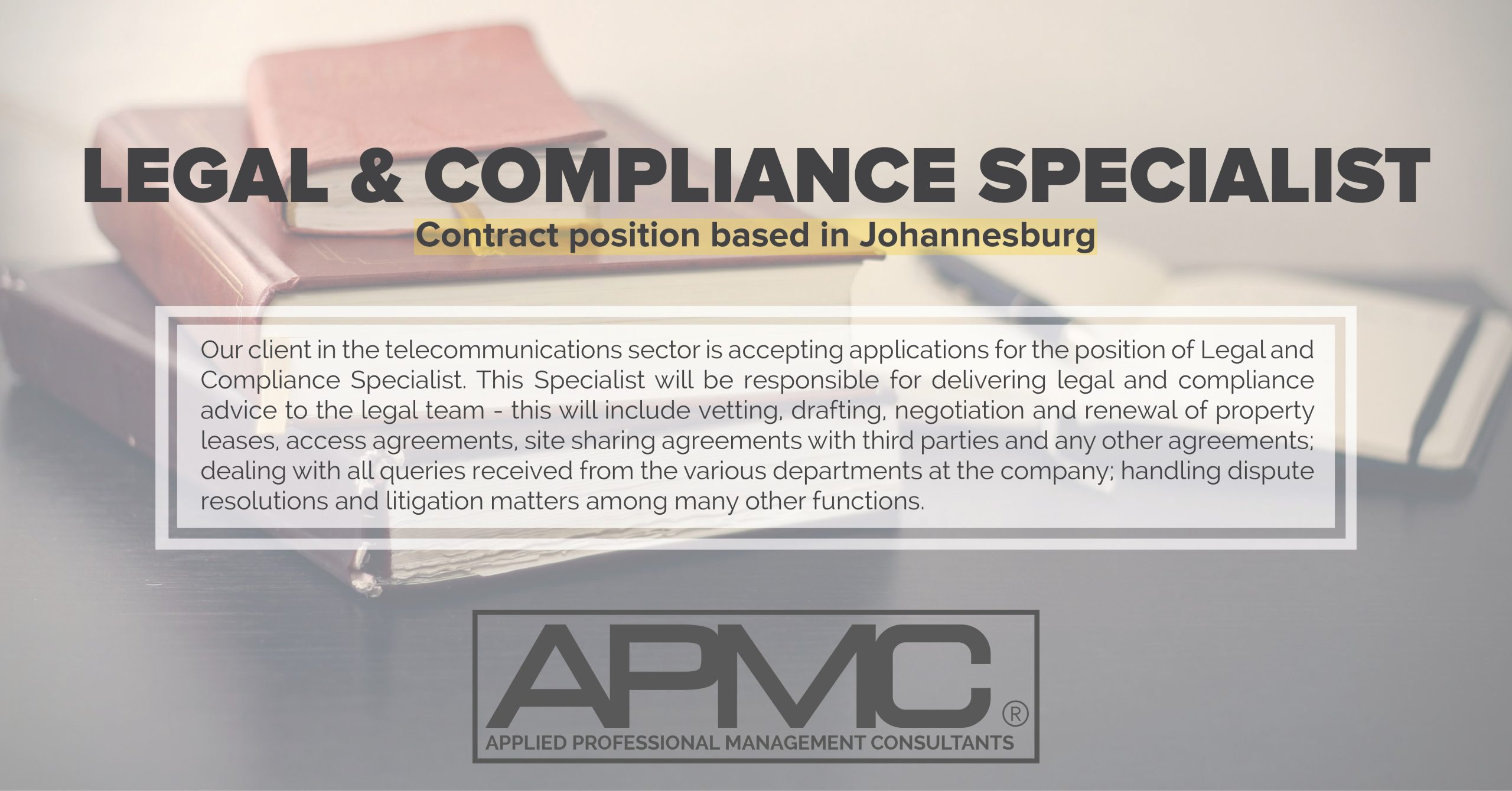 Legal and Compliance Specialist